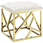 Ottoman in gold ivory by Modway additional picture 2