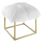 Ottoman in gold white by Modway additional picture 3
