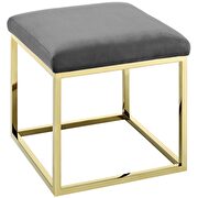 Ottoman in gold gray by Modway additional picture 3