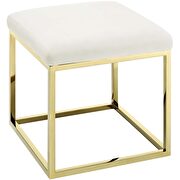 Ottoman in gold ivory by Modway additional picture 3