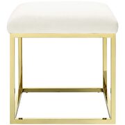 Ottoman in gold ivory by Modway additional picture 4