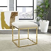 Ottoman in gold ivory by Modway additional picture 5