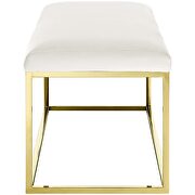 Fabric bench in gold ivory by Modway additional picture 3