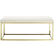 Fabric bench in gold ivory by Modway additional picture 6