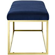 Fabric bench in gold navy by Modway additional picture 2