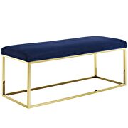 Fabric bench in gold navy by Modway additional picture 3