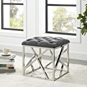 Ottoman in silver gray by Modway additional picture 5