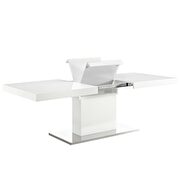 Extension contemporary dining table in white by Modway additional picture 6
