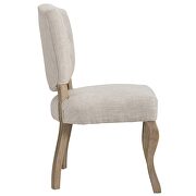 Vintage french upholstered dining side chair in beige by Modway additional picture 4