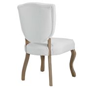 Vintage french upholstered dining side chair in white by Modway additional picture 3