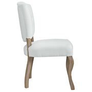 Vintage french upholstered dining side chair in white by Modway additional picture 4