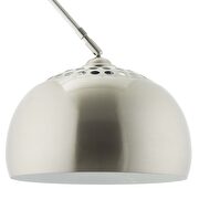 Round marble base / chrome top curved modern floor lamp by Modway additional picture 2
