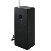 Black cube base chromed contemporary floor lamp by Modway additional picture 2