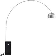 Black cube base chromed contemporary floor lamp by Modway additional picture 3