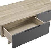 Coffee table in natural gray by Modway additional picture 5