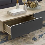 Coffee table in natural gray by Modway additional picture 6