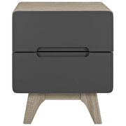 Nightstand or end table in natural gray by Modway additional picture 4
