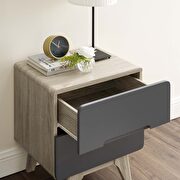 Nightstand or end table in natural gray by Modway additional picture 6