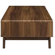 Coffee table in walnut white by Modway additional picture 3