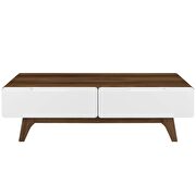 Coffee table in walnut white by Modway additional picture 4