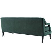 Button tufted performance velvet sofa in green additional photo 4 of 5