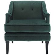 Button tufted performance velvet chair in green by Modway additional picture 4