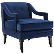 Button tufted performance velvet chair in navy by Modway additional picture 2
