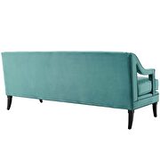 Button tufted performance velvet sofa in teal by Modway additional picture 4
