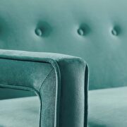 Button tufted performance velvet sofa in teal by Modway additional picture 6