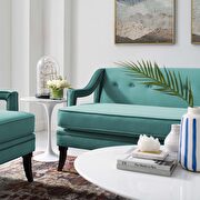 Button tufted performance velvet sofa in teal by Modway additional picture 7