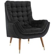 Button tufted performance velvet lounge chair by Modway additional picture 7