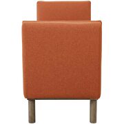 Tufted button upholstered fabric accent bench in orange by Modway additional picture 5