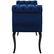 Chesterfield style button tufted performance velvet bench in navy by Modway additional picture 6