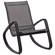 Rocking outdoor patio mesh sling lounge chair in espresso by Modway additional picture 3