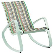 Rocking outdoor patio mesh sling lounge chair in green stripe by Modway additional picture 5
