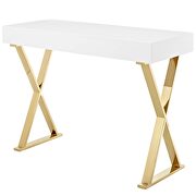 Console table in white gold by Modway additional picture 3