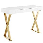 Console table in white gold by Modway additional picture 4