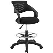 Mesh drafting chair in black by Modway additional picture 5