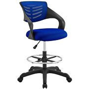 Mesh drafting chair in blue by Modway additional picture 5
