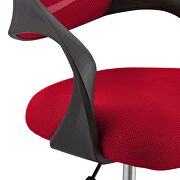Mesh drafting chair in red by Modway additional picture 4