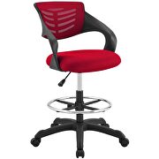 Mesh drafting chair in red by Modway additional picture 5