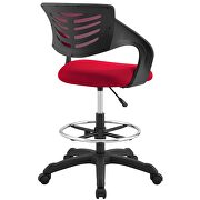 Mesh drafting chair in red by Modway additional picture 7