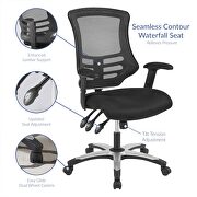 Mesh office chair in black additional photo 5 of 6
