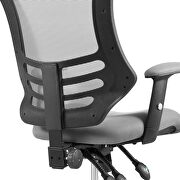 Mesh office chair in gray by Modway additional picture 3