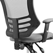 Mesh office chair in gray additional photo 3 of 10