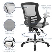Mesh office chair in gray additional photo 5 of 10