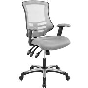 Mesh office chair in gray by Modway additional picture 10