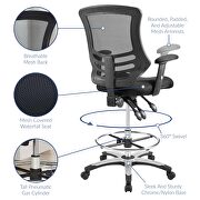 Mesh drafting chair in black additional photo 4 of 6