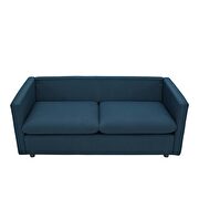 Upholstered fabric sofa in azure by Modway additional picture 8