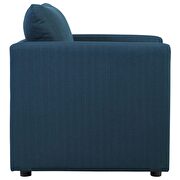 Upholstered fabric chair in azure additional photo 3 of 9